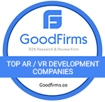 Goodfirms badge virtual reality studio